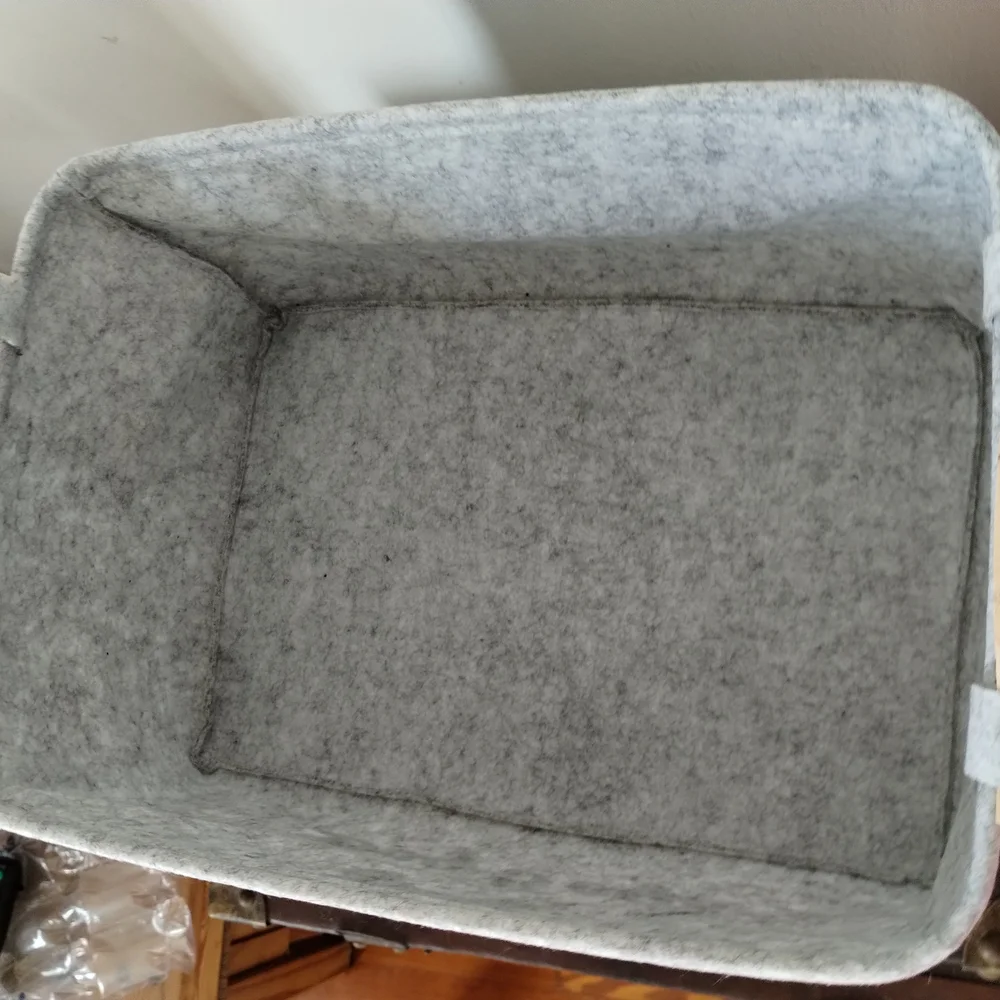 Gray Dog Toy Storage Bin